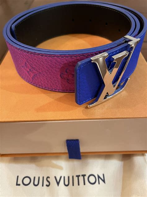 louis vuitton monogram belt mens|Louis Vuitton holographic belt.